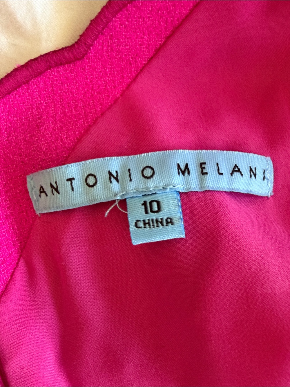 ANTONIO MELANI Bright Fuchsia Floral Sheath Dress - Picture 2 of 5